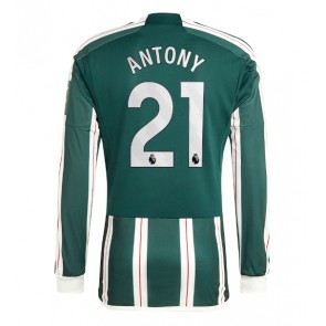 Manchester United Antony #21 Venkovní Dres 2023-24 Dlouhý Rukáv